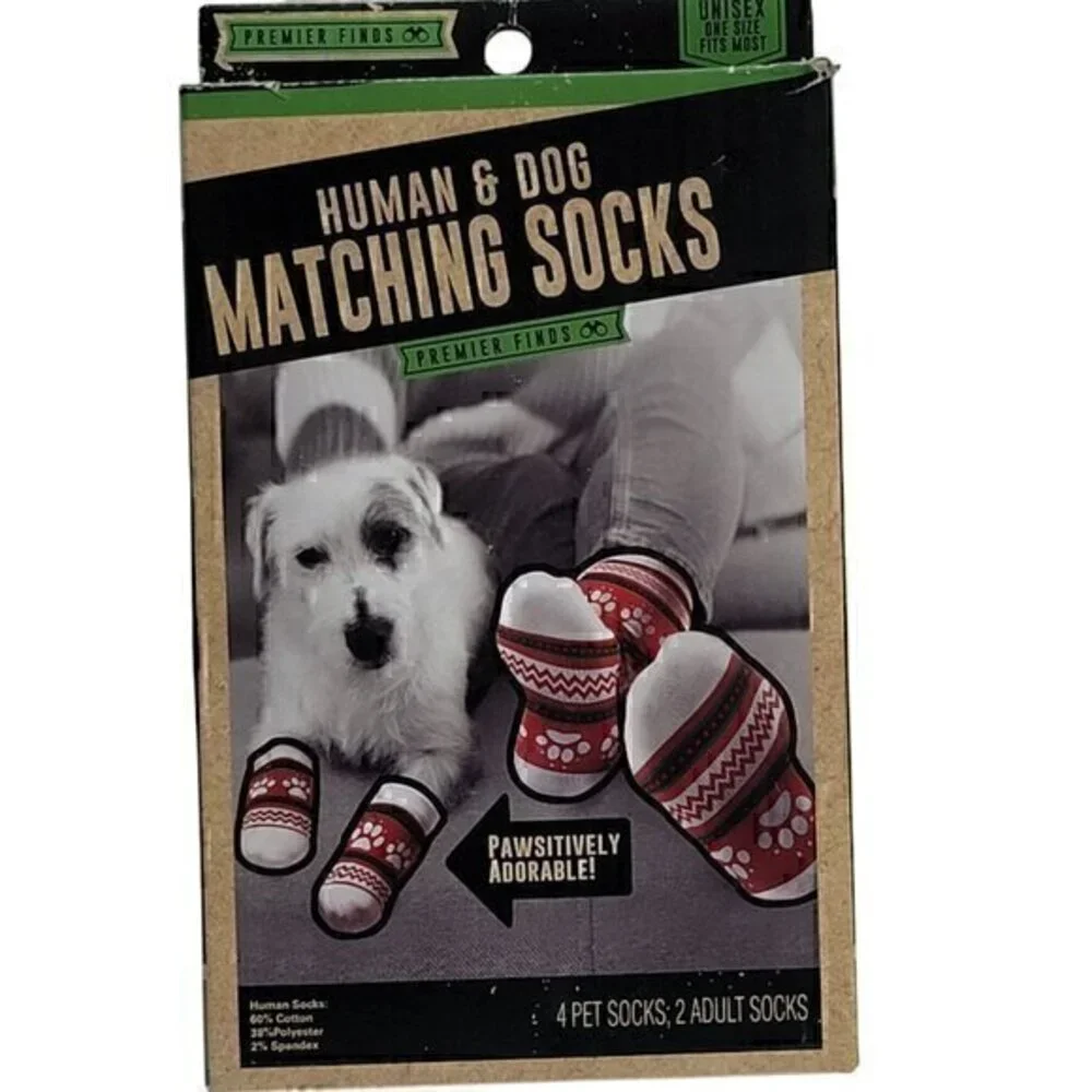 Dog and Human matching socks